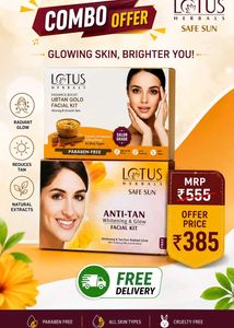 Lotus Herbals Ubtan Gold & Anti-Tan Facial Kit