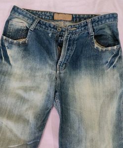 Vintage Wash Denim Jeans