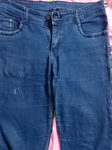 4)Ladies Jeans, (Deep Blue Color)