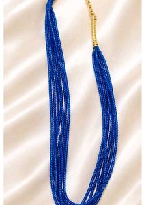 Stunning Blue Beaded Necklace