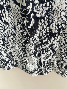 Black &amp; White Snake Print Top