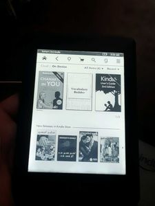 Amazon Kindle with backlight