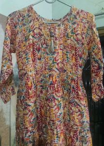 Pretty colourful short kurti