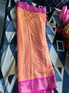 Beautiful Pink &amp; Gold Saree