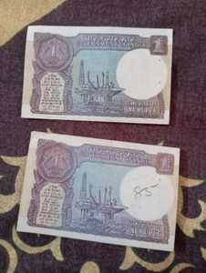 Rare Old One Rupee 2 Notes