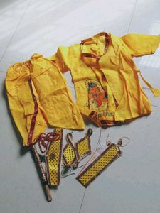 Kids Krishna Costume Set