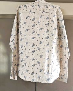 Men's Floral Print Button-Down Shirt
