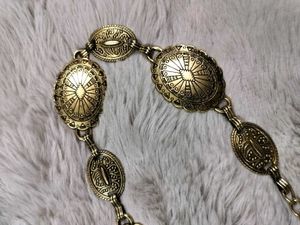 Golden Vintage Style Ornate Metal Belt