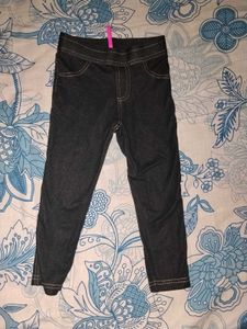 Dark Wash Denim Look Leggings