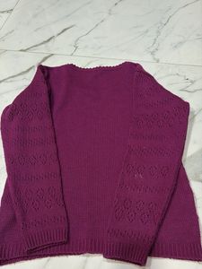 Purple Knit Sweater