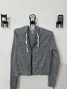 Grey Zip-Up Hoodie