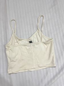 Forever 21 White Cami Crop Top