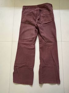 B1G1 Maroon Wide Leg Jeans