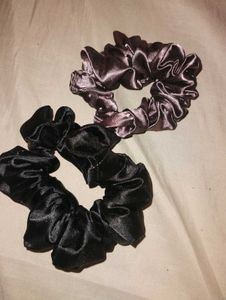 Satin Scrunchies Set