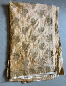Elegant Beige Printed Saree