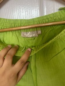 Vibrant Green Embellished Kurta Set