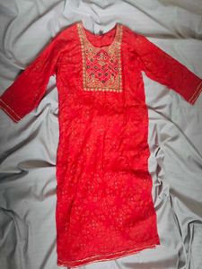 Red beautiful kurti for women