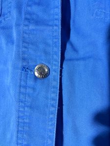Chaps Blue Button-Up Jacket