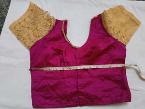 Vibrant Pink Embroidered Blouse never Used
