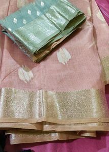 Banarsi Silk Border Saree With Blouse