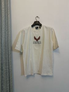 Men's White Graphic T-Shirt