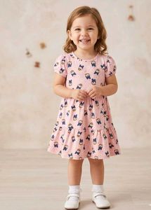 BabyHug Pink Daisy Duck Dress