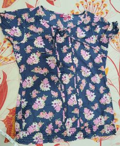 Clearance Sale💥 DJ&C Floral Polka Dot Top.