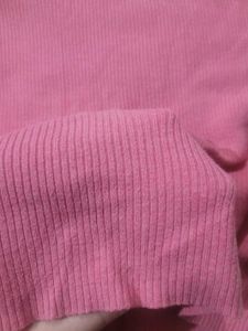 Pink Ribbed Top