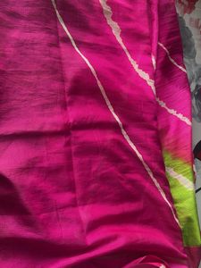 Vibrant Tie-Dye Saree