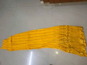 Vibrant Yellow Dandiya Skirt