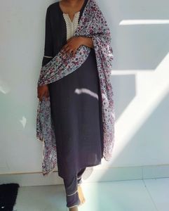 Grey Kurta Set