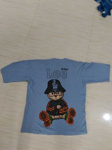 light blue steerwear T-shirt with bold Bear