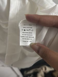 White Oversized Button-Up Shirt