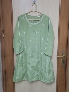 Light Green Embroidered Kurta