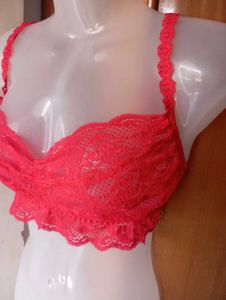 Lace Bralette - Red