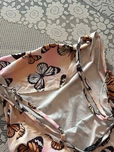 Butterfly Print Mini Dress