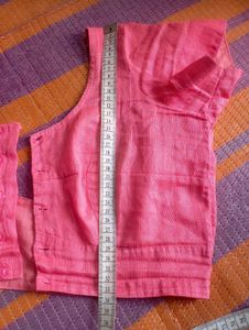 Pink Striped Cotton Blouse