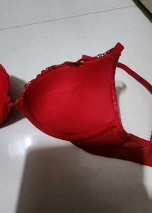 Sensual Red lace push up Bra