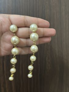 set of 3  Charming Pearl Drop Earrings