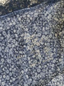 Blue Floral Lace Nightgown
