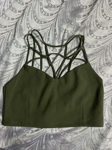 Stylish Crop Top with Unique Strap Design
