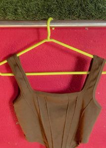 Olive Green Corset Top