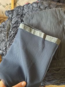 Stunning Grey &amp; Gold Ethnic Gown