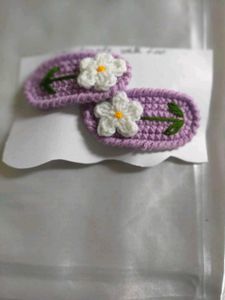 Handmade Crochet Flower Hair Clips