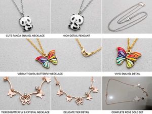 Cute Panda & Butterfly Necklaces