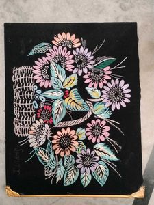 Handmade Floral Art Piece