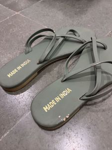 Stylish Green Flip-Flops