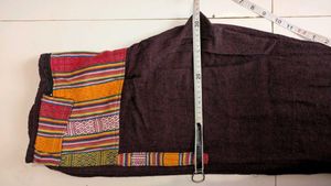Bohemian Striped Patchwork Trouser