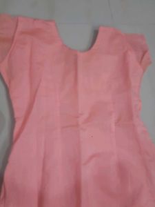Elegant Peach Kurta Set with Dupatta