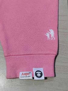Aape Pink Hoodie Unisex Size M